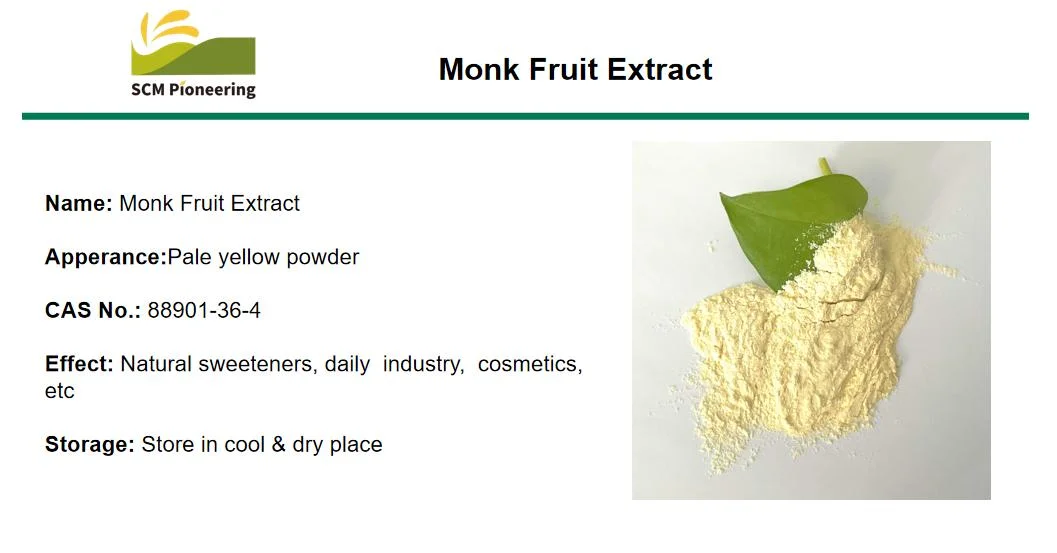 Luo Han Guo Natural Sweetener /Erythritol Organic Monk Fruit Extract Sweetener Powder