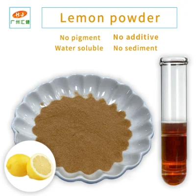 Poudre de fruit de citron séchée par pulvérisation biologique 100% naturelle