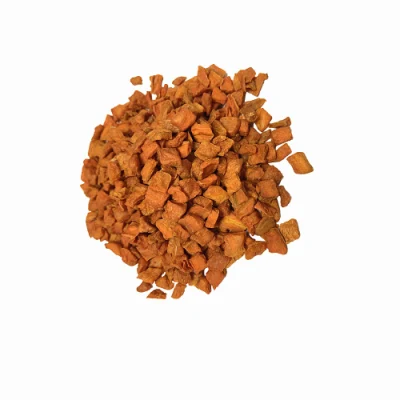 Granules de carottes séchées soufflées aux carottes hachées de légumes de nouveaux produits pour un échantillon gratuit